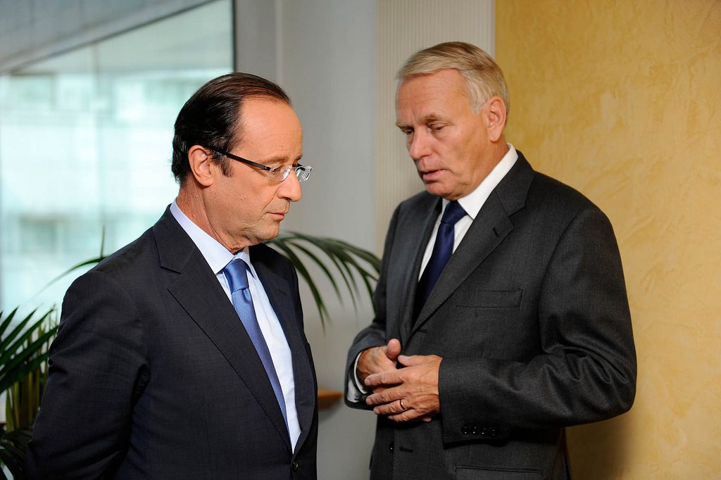 François Hollande et Jean-Marc Aynault