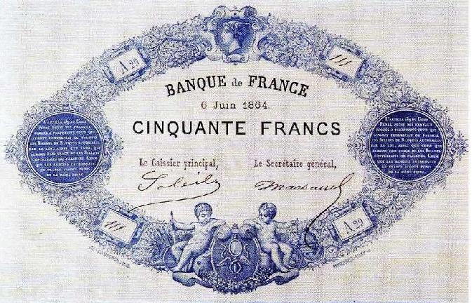 50 francs bleu